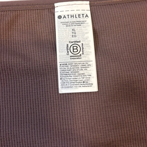 NWT Athleta Aurora Seamless Short Sleeve Crop Top XL Smoky Rose Yoga Gym - Picture 8 of 11